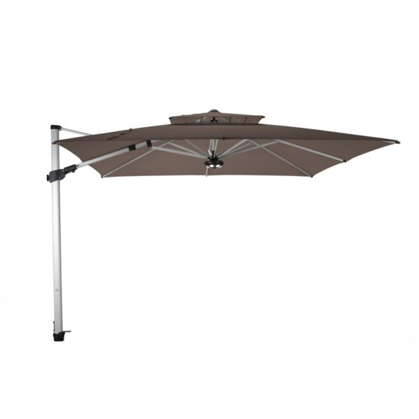 fratello-taupe_1.jpg Solero® Fratello Pro kantelbare zweefparasol – 3×3 meter