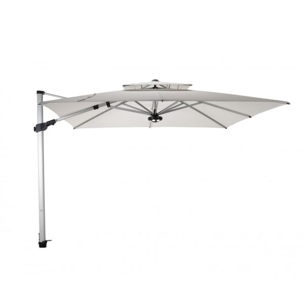fratello-wit.jpg Solero® Fratello Pro kantelbare zweefparasol – 3×3 meter
